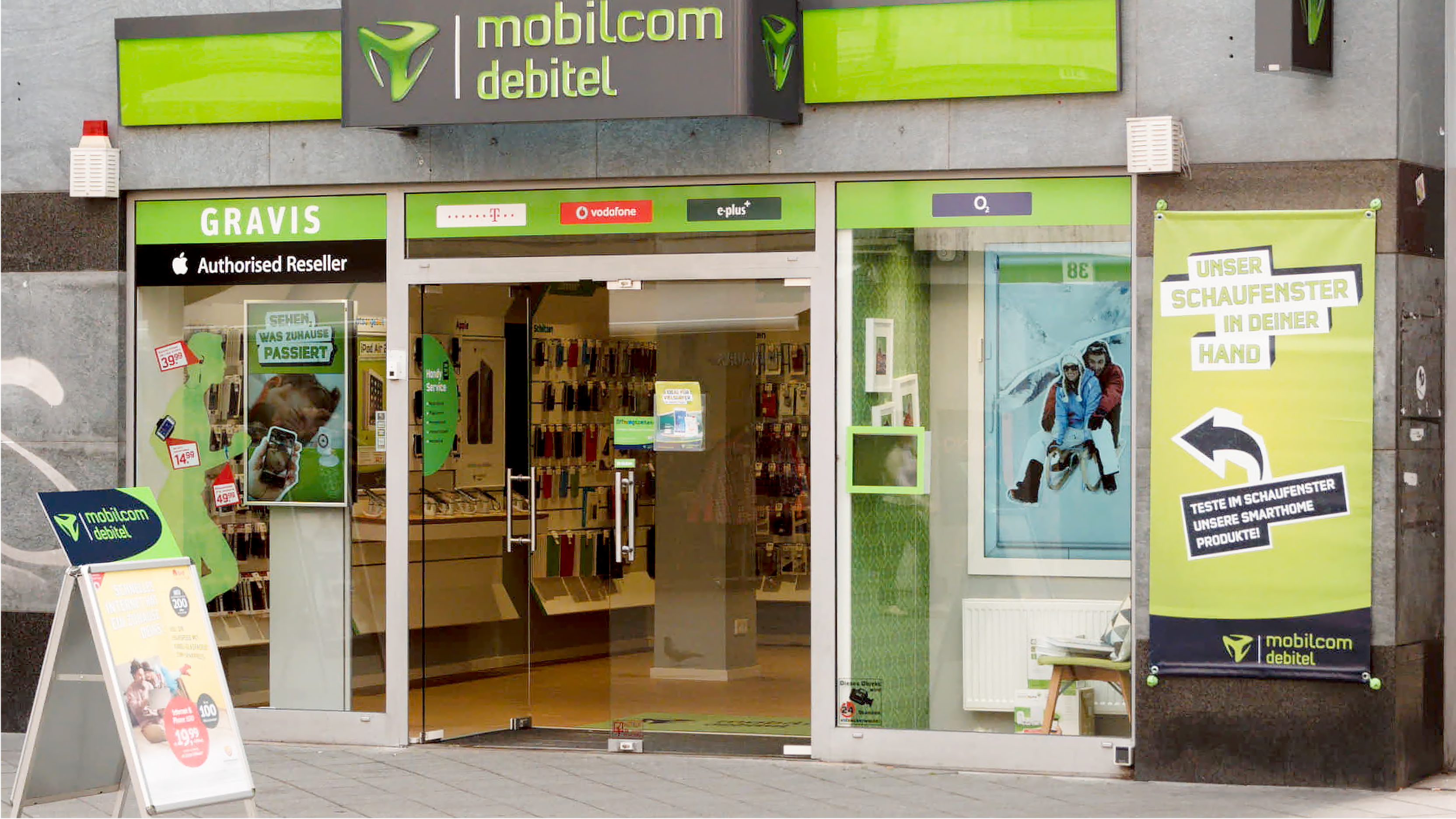 La señalización digital respalda la transformación de Mobilcom-Debitel